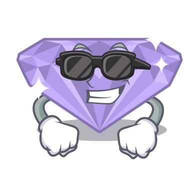 Karakter ile izole Süper serin mor elmas