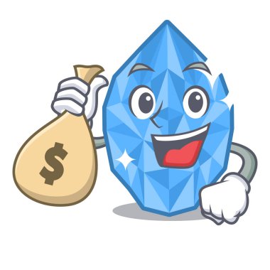 Para çantası, karikatür kutusunda akvaryum mücevheri.