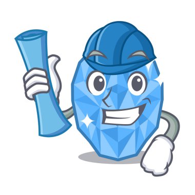 Karakter şeklinde Mimar akuamarin mücevher