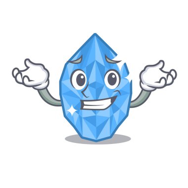 Karakter şeklinde sırıtan akuamarin mücevher