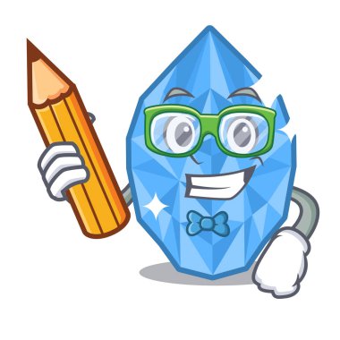 Karakter şeklinde öğrenci akuamarin mücevher