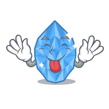 Karikatür soyunma masası nın üzerinde akuamarin gem dışarı Dil