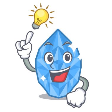 Karikatür soyunma masası üzerinde bir fikir akuamarin mücevher var