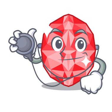 Bir karikatür kutusunda Doktor yakut taşlar