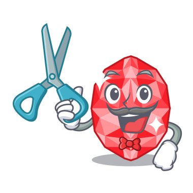 Bir karikatür kutusunda Berber yakut taşlar