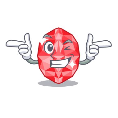 Karakterle izole edilmiş yakut mücevherler