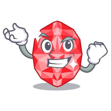 Karakter ile izole başarılı yakut taşlar