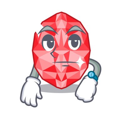 Maskot şeklinde bekleyen yakut taşlar