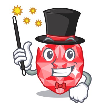 Maskot şeklinde Sihirbaz yakut taşlar