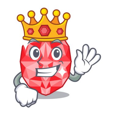 Maskot şeklinde Kral yakut taşlar