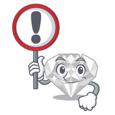 Çizgi film şeklinde beyaz elmasla