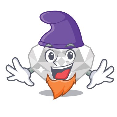 Karikatür şeklinde Elf beyaz elmas