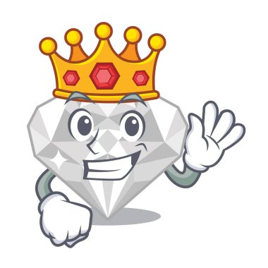 Karakter kutusunda Kral beyaz elmas