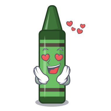 Maskot şeklinde aşk yeşil boya kalemi