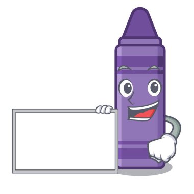 Çizgi film kitabının üstünde mor renkli boya kalemi olan.