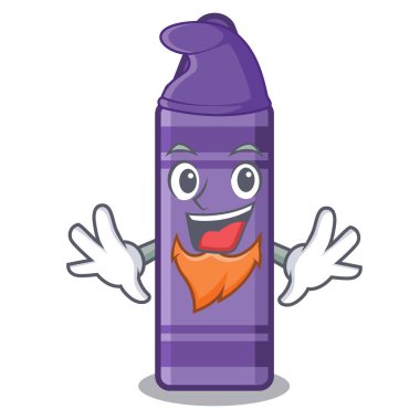 Karikatür kitap üzerinde Elf mor boya kalemi