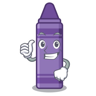 Karikatür şeklinde mor boya kalemi kadar Thumbs