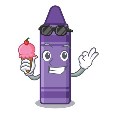 Çizgi film şeklinde mor boya kalemiyle.