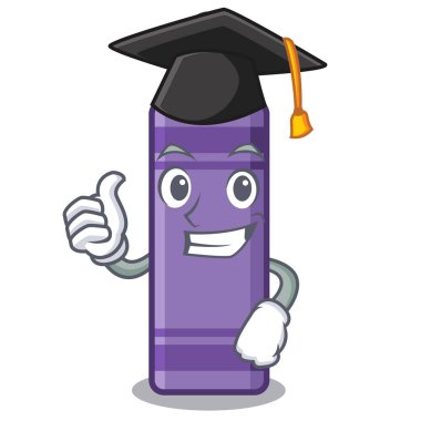 Karikatür şeklinde Mezuniyet mor boya kalemi