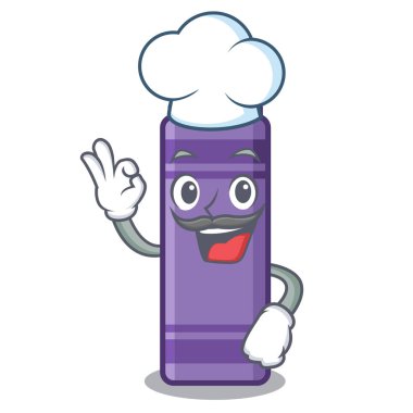 Karikatür şeklinde Şef mor boya kalemi