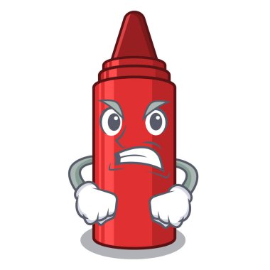 Bir karikatür çantası kızgın kırmızı boya kalemi