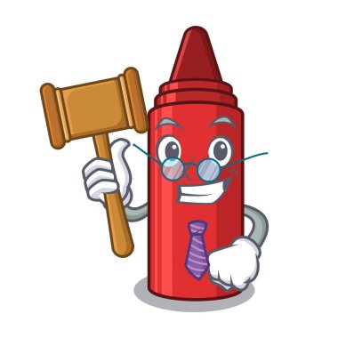 Karikatür cüzdan yanında Yargıç kırmızı boya kalemi