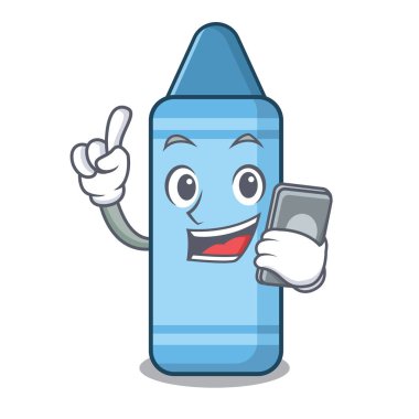 Maskotun içinde telefon mavisi boya kalemi var.