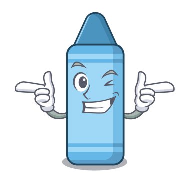 Çizgi film sütununda mavi boya kalemi