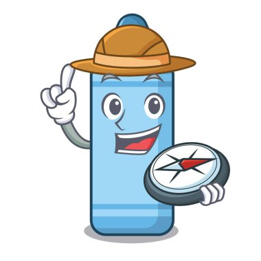 Karakter şeklinde Explorer mavi boya kalemi