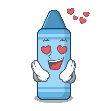 Karakter şeklinde aşk mavi boya kalemi