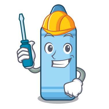 Bir karikatür kitap üzerinde Otomotiv mavi boya kalemi