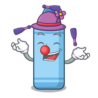 Bir karikatür kitap üzerinde mavi boya hokkabazlık