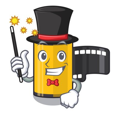 Çizgi film çekmecesinde sihirbaz kamera rulo