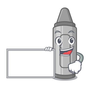 çizgi film ile izole gri boya kalemi