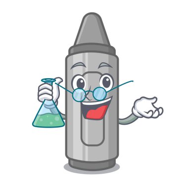 Karakter ahşap masa üzerinde Profesör gri boya kalemi