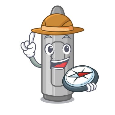 Maskot şeklinde Explorer gri boya kalemi