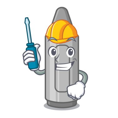 Bir çanta karikatür otomotiv gri boya kalemi