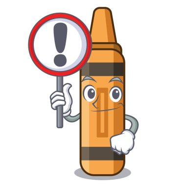 Maskot kitabının üzerinde turuncu boya kalemi var.