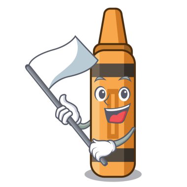 Çizgi film cüzdanında turuncu boya kalemiyle