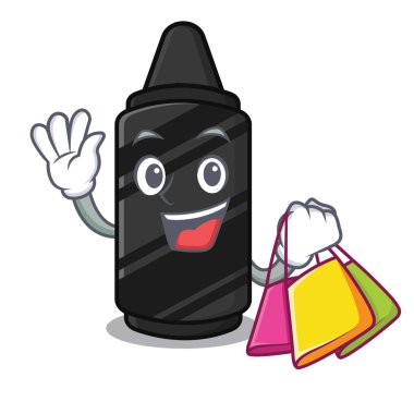 Karakter şeklinde alışveriş siyah boya kalemi