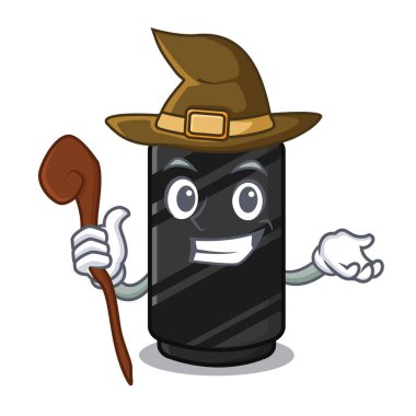 Maskotun üstündeki siyah pastel boya kalemi.