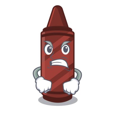 Karikatür sütununda kızgın kahverengi boya kalemi