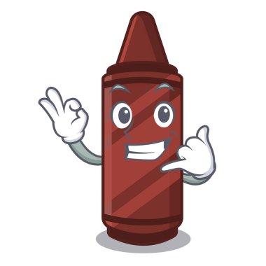 Bana çizgi film şeklinde kahverengi boya kalemi deyin