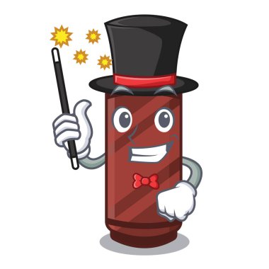 Karikatür şeklinde Magician kahverengi boya kalemi