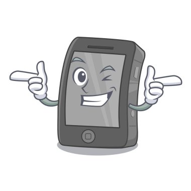 Wink ipad karakterde izole edilmiş