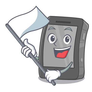 Bayrak ipad 'i karikatür şeklinde