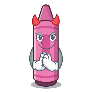 Karakter şeklinde Şeytan pembe boya kalemleri