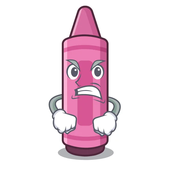 Θυμωμένα ροζ μολύβια στο σχήμα του χαρακτήρα — Διανυσματικό Αρχείο