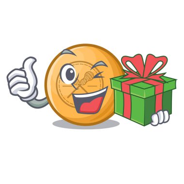 Maskot şeklinde bir lakros topuyla