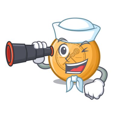 Maskot şeklinde dürbün lakros topu ile Denizci